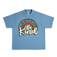 Pebble Blue be kind   leopard Urban Heavy Tee - JahusDesignShop