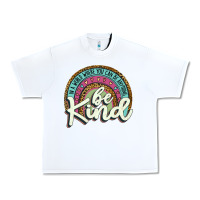 White be kind   leopard Urban Heavy Tee - JahusDesignShop