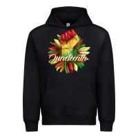 Black juneteenth fist sunflower Urban Hoodie - BarkalooDesign