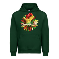 Forest Green juneteenth fist sunflower Urban Hoodie - BarkalooDesign