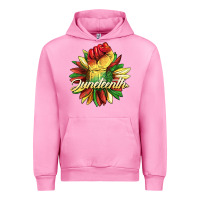 Fuchsia Pink juneteenth fist sunflower Urban Hoodie - BarkalooDesign