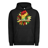 Pigment Black juneteenth fist sunflower Urban Hoodie - BarkalooDesign