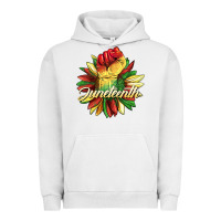 Pigment Lunar Rock juneteenth fist sunflower Urban Hoodie - BarkalooDesign