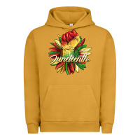 Pigment Peanut Butter juneteenth fist sunflower Urban Hoodie - BarkalooDesign