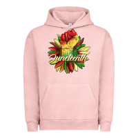Pigment Salmon juneteenth fist sunflower Urban Hoodie - BarkalooDesign