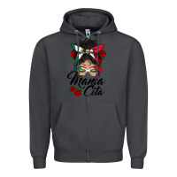 Smoke mexican mamacita messy bun Zipper Hoodie - BundleAndBundleShop