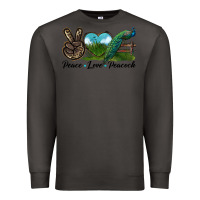 Smoke Peace Love Peacock Premium Sweatshirt - LillyAllenDesigns
