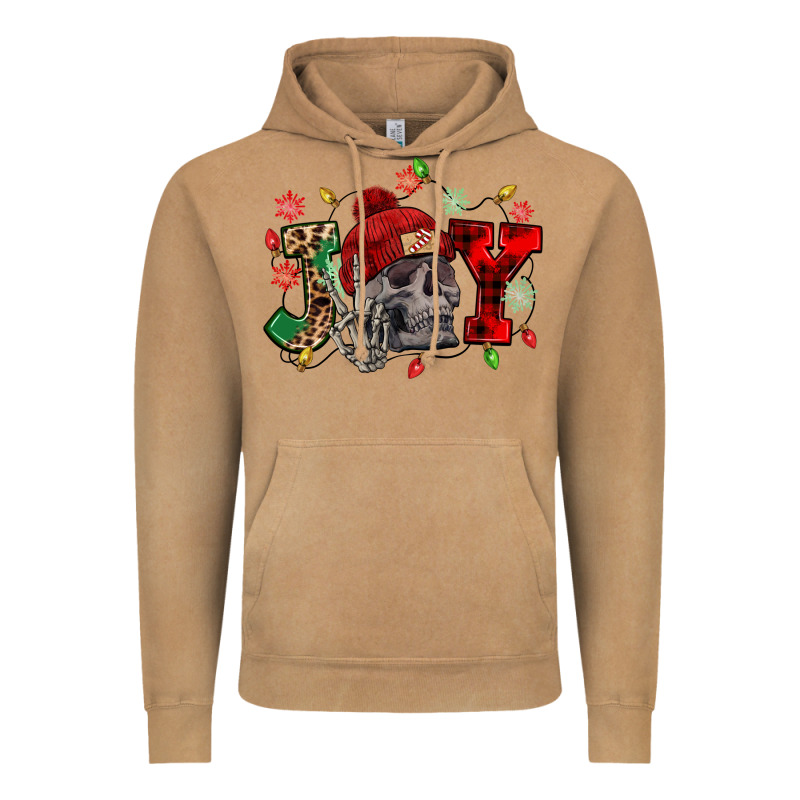 Christmas Joy Skeleton Vintage Hoodie by NancyCooperArtShop | Teevron