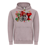 Vintage Zinc Christmas Joy skeleton Vintage Hoodie - NancyCooperArtShop
