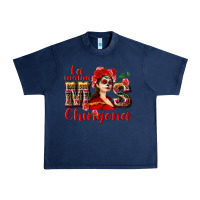 Navy La mama mos Chingona Urban Heavy Tee - NancyCooperArtShop