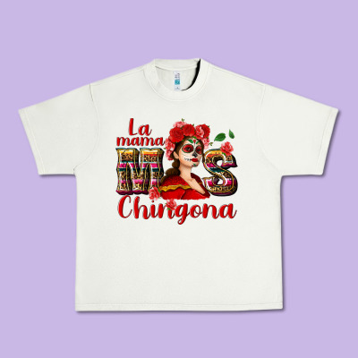 La Mama Mos Chingona Urban Heavy Tee Designed By Nancycooperartshop