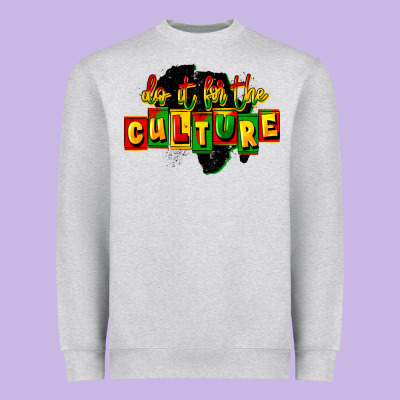 Do It For The Culture Heavyweight Sweatshirt Designed By Fadigitalartstudio
