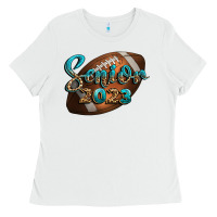 White american football senior 2023 Ladies Tee - BundleAndBundleShop