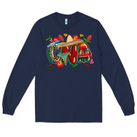 Navy cinco de mayo cna Long Sleeve Tee - CowGirlArtShop