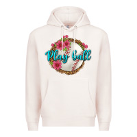 Pale Pink play ball baseball Premium Hoodie - BundleAndBundleShop