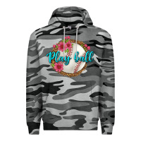 Slate Camo play ball baseball Premium Hoodie - BundleAndBundleShop