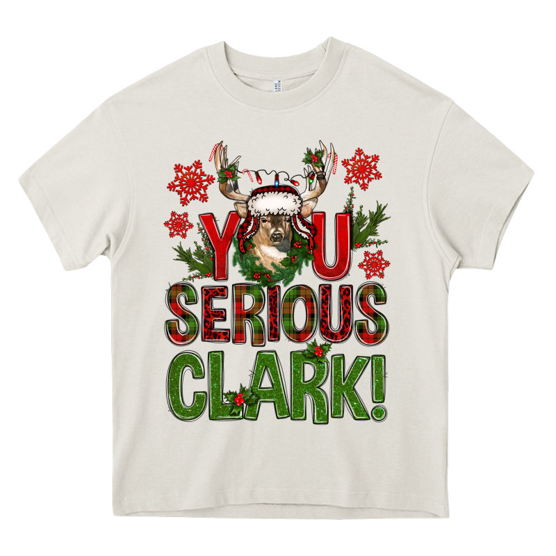 You Serious Clark Deer Heavy Core Tee by NancyCooperArtShop | Teevron