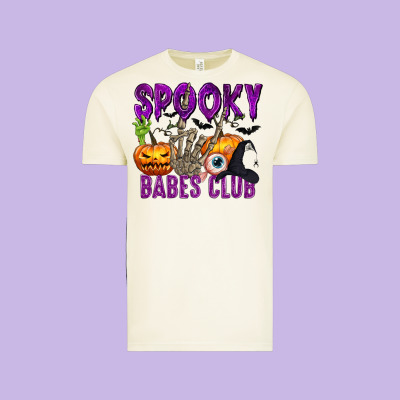 Spooky Babes Club Vintage Tee Designed By Texasbilliewilder