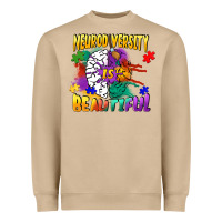 Mushroom Neurodiversity is beautiful Heavyweight Sweatshirt - FaDigitalArtStudio