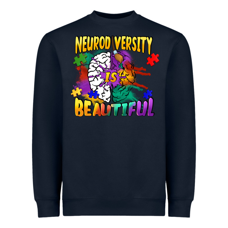 Neurodiversity Is Beautiful Heavyweight Sweatshirt by FaDigitalArtStudio | Teevron