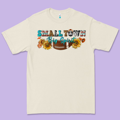 Small Town Big Spirit Premium Tee Designed By Bundleandbundleshop