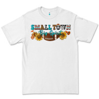 White small town big spirit Premium Tee - BundleAndBundleShop