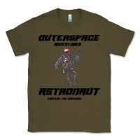 Army Green Outer Space Adventurer Astronaut Classic Tee - Bettercallsaul
