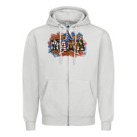 Dove Grey patriotic mama Zipper Hoodie - BundleAndBundleShop