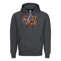 Smoke patriotic mama Zipper Hoodie - BundleAndBundleShop