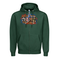Sports Green patriotic mama Zipper Hoodie - BundleAndBundleShop