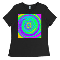 Black tye die pattern Ladies Tee - RanaPortraitStore