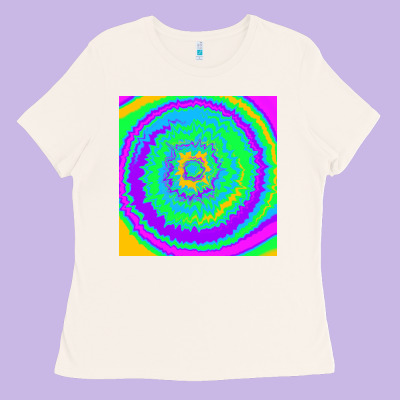 Tye Die Pattern Ladies Tee Designed By Ranaportraitstore
