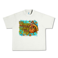 Pistachio Happy Turkey Day Urban Heavy Tee - texasbilliewilder