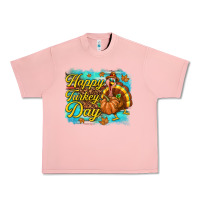 Salmon Happy Turkey Day Urban Heavy Tee - texasbilliewilder