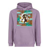 Lavender western mustang horse Heavyweight Hoodie - LillyAllenDesigns