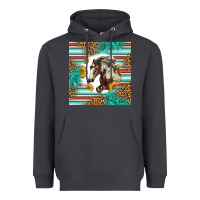 Smoke western mustang horse Heavyweight Hoodie - LillyAllenDesigns