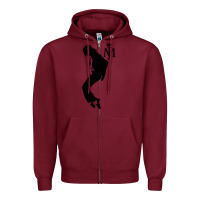 Burgundy mj, dance Zipper Hoodie - tuanDangUi