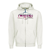 Oatmeal Heather west end records Zipper Hoodie - tuanDangUi