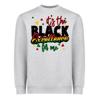 Heather Grey It's the black excellence for me Heavyweight Sweatshirt - FaDigitalArtStudio