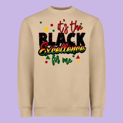 It's The Black Excellence For Me Heavyweight Sweatshirt Designed By Fadigitalartstudio