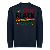 Navy It's the black excellence for me Heavyweight Sweatshirt - FaDigitalArtStudio