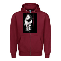 Burgundy michael, myers, halloween Zipper Hoodie - tuanDangUi