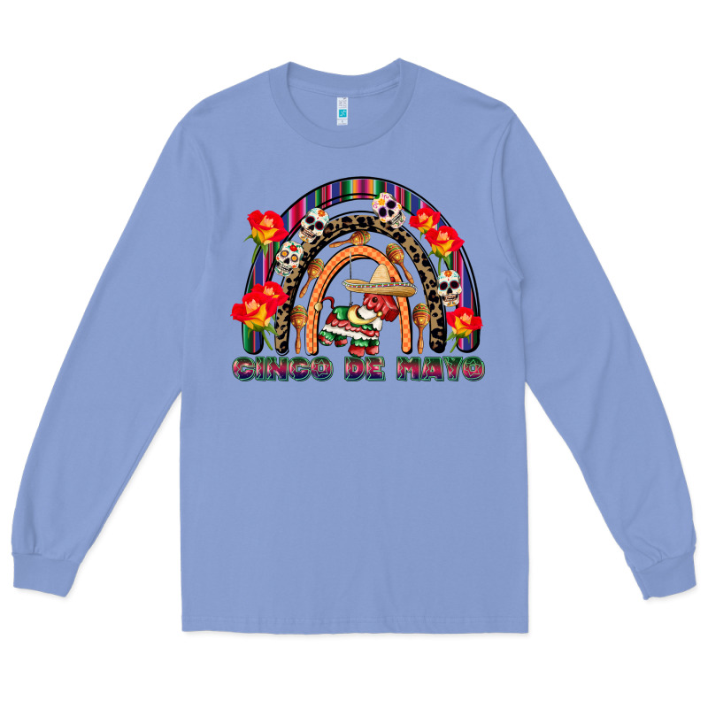 Cinco De Mayo Rainbow Long Sleeve Tee by CowGirlArtShop | Teevron