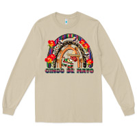 Mushroom cinco de mayo rainbow Long Sleeve Tee - CowGirlArtShop