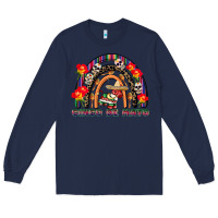 Navy cinco de mayo rainbow Long Sleeve Tee - CowGirlArtShop