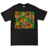 Black american football with sunflower tumbler Premium Tee - BundleAndBundleShop