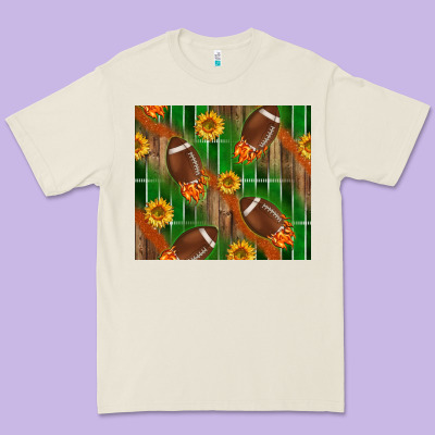American Football With Sunflower Tumbler Premium Tee Designed By Bundleandbundleshop