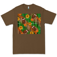 Cacao american football with sunflower tumbler Premium Tee - BundleAndBundleShop
