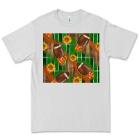 Dove Grey american football with sunflower tumbler Premium Tee - BundleAndBundleShop