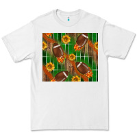White american football with sunflower tumbler Premium Tee - BundleAndBundleShop